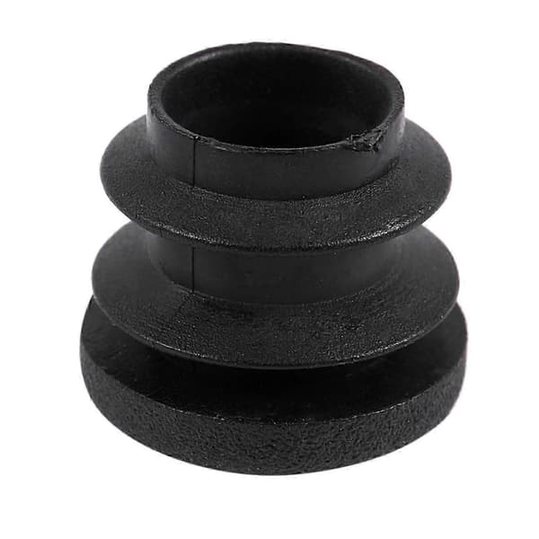 15 stk Sorte Plast Blindpropper Endestykker Runde Rørindsatser 16mm