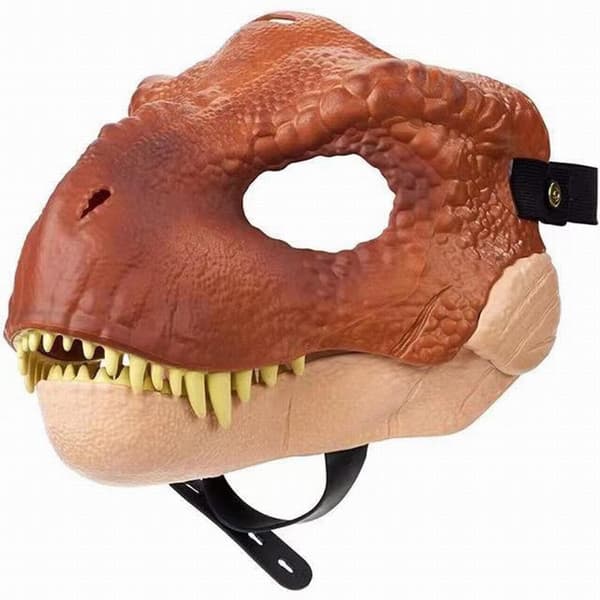 Simuloitu dinosaurusnaamio Halloween Cosplay -rekvisiitta Lateksinaamio Red