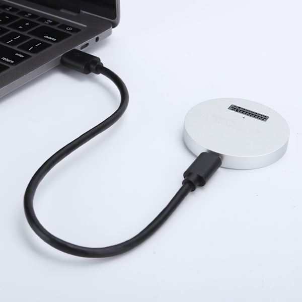 Hårddiskhölje Adapterkabel NVME till USB3.1 Extern Gen2 Läsare SSD Konverterare Silver