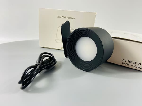Black - Indoor Wall Lamp, Touch Controlled LED Wall Lamp, 3 B[TT]
