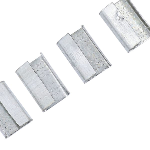 Metallspänne för spännband Galvaniserat stål Förpackningsöppningar för 16 mm plast PET-band