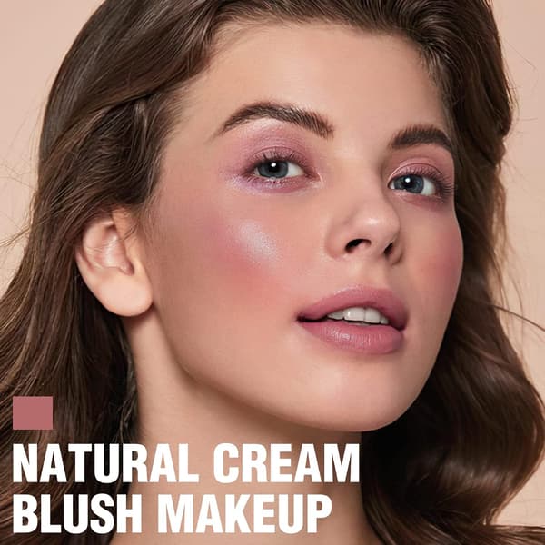 Cream Blush Makeup, Buildable Blush Stick for Cheeks, Matte and Dewy Finish, Long-lasting, Easy Application, Lightweight Multi Stick, ROSE FLUSH