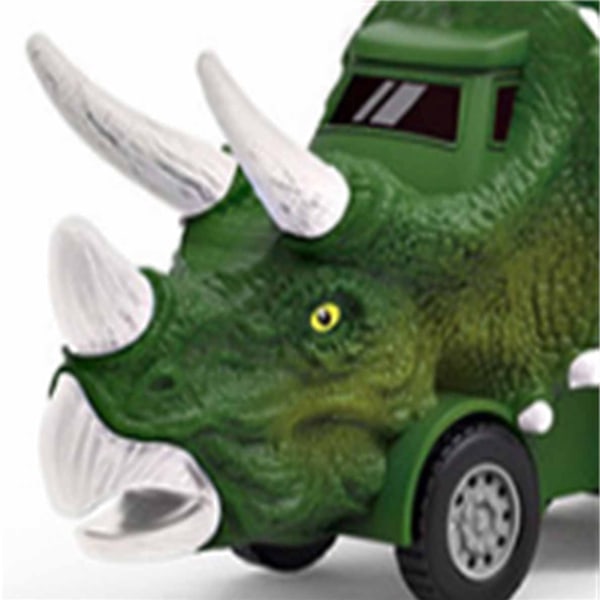 Dinosaur Lastbil Model Legetøj Dinosaur Transport Bil Legetøj med Blinkende Lys til Børn Dreng Grøn