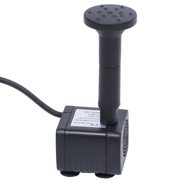 9V 8W Solcellsdriven Flytande Fontänpump för Utomhuslandskap Pool Dekoration med Ljus