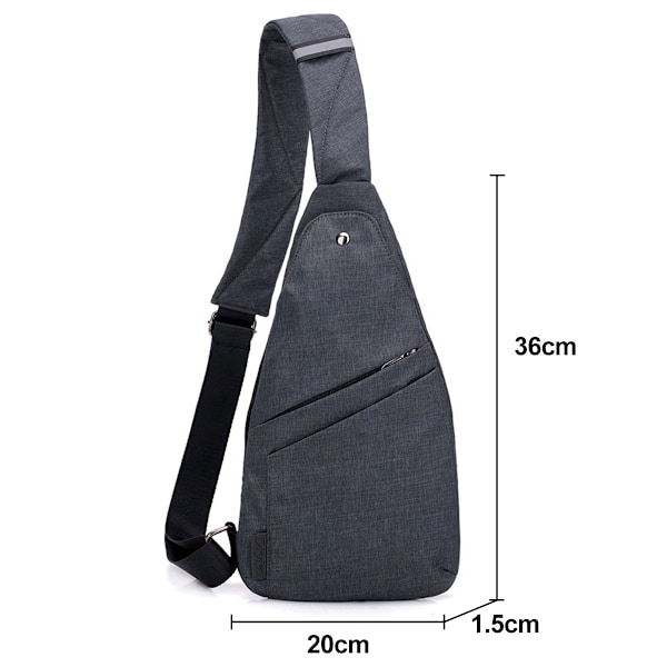 Olkalaukku, varkaudenestoinen crossbody-tasku, kevyt matkalaukku