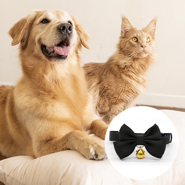 Lyxig handgjord PU-läder husdjur katt krage skalle fluga krage halsband smycken för små hundar