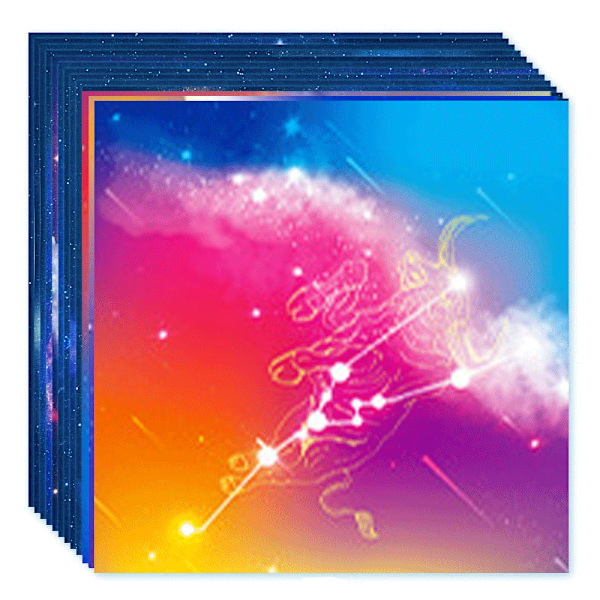 Stjernehimmel Scrapbooking Papirblok 6x6 tommer, Assorteret Mønster, 150 stk DIY Dekorativt Kortfremstilling Håndværk Papir