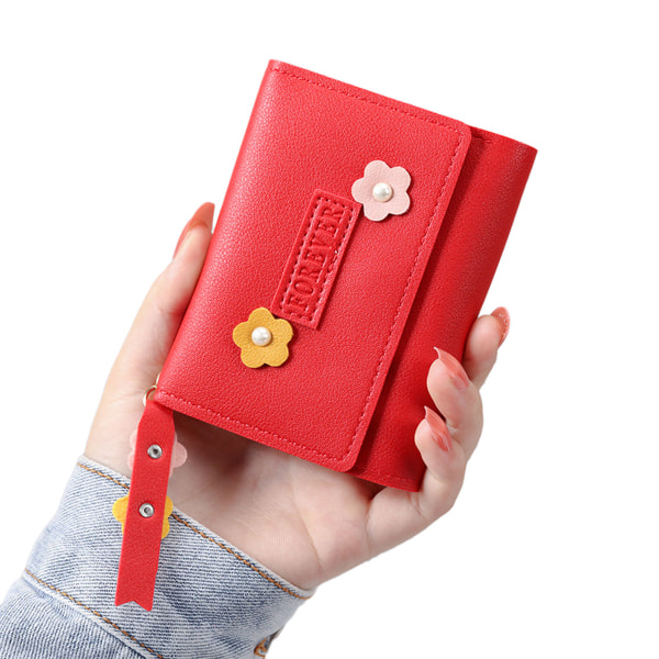 Small Purse Female Short Buckle Soft Wallet Fashion Mini