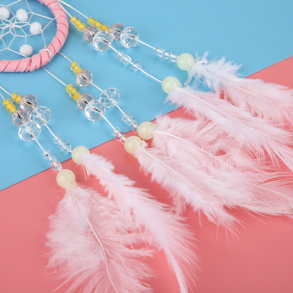 DIY Håndlaget Drømmefanger Fe-streng Dekorasjon Ornament Hjem Bil