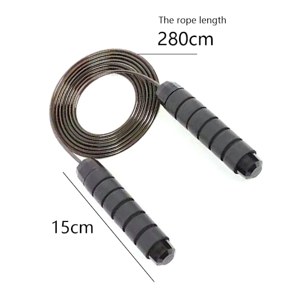 Hoppestang, wirehoppestang, justerbar - for hurtighetsspringing