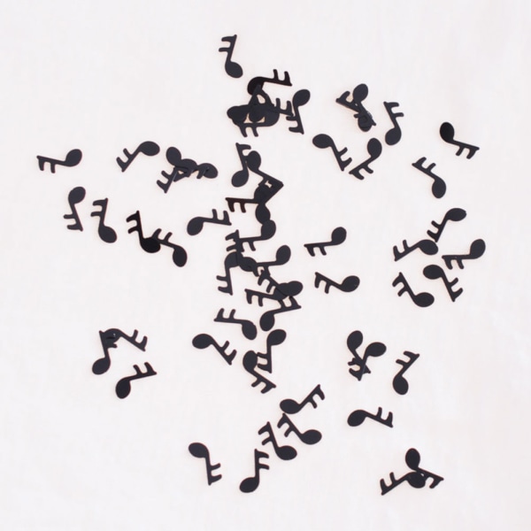 Bröllopsbord strössel musik Notation Möhippo konfetti