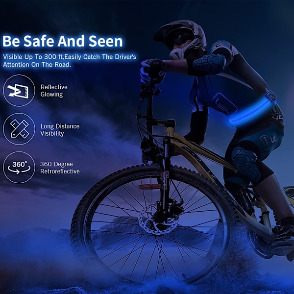 USB-laddningsbar LED-bälte, cykling och bergsklättringsutrustning