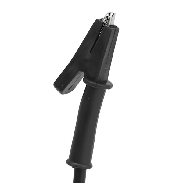 Krokodilklämma Tråd Silikon Banananslutning 4mm Testkabel för Multimeter 10ABlack