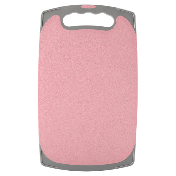Antibakteriell skärbräda i vetehalm, halkfri skärbräda, köksredskap (rosa)