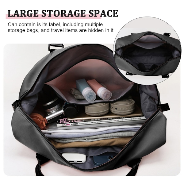 Reiseveske Duffel Gym Bag med tørr og våt separasjon