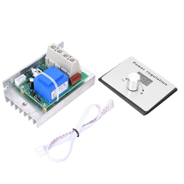 AC 220V 5000W SCR Digital Spänningsregulatormodul Dimmer Termostat 80A