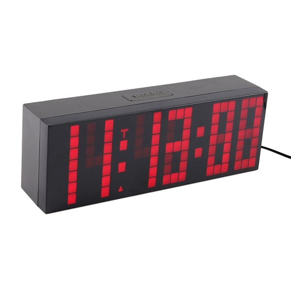 Digital LED Skrivebordsvækkeur med Snooze-funktion, Timer, Termometer og Fjernbetjening