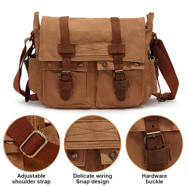 Herrar Canvas En axel väska Crossbody väska herr casual väska Herrväska