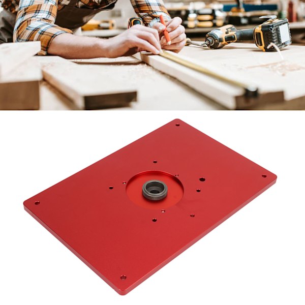 Aluminium Legering Routerbord Indsæt Plade Høj Præcision Aluminium Router Plade til Træbearbejdningsbord Top Indsæt Monteringsplade