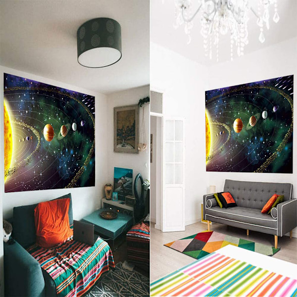 Galaxyvävnad Stjärnhimmelvävnad Universum Rymdvävnad Väggbonad Psykedelisk Vävnad Mystisk Nebulosa Stjärnor Väggbonad för Vardagsrum