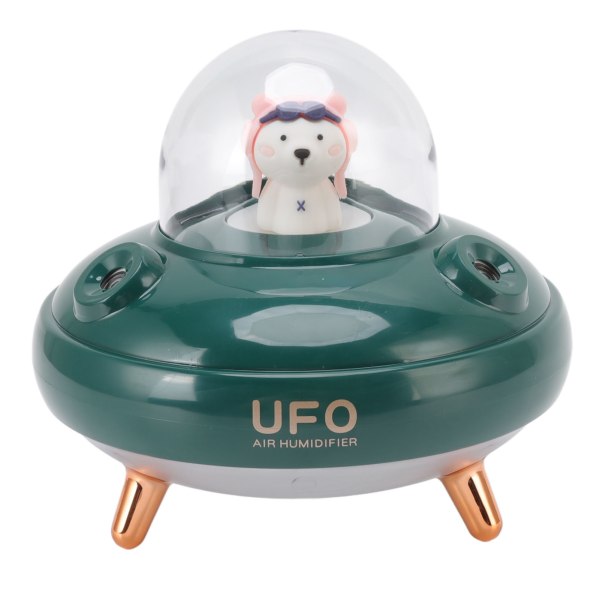 400ml UFO-formad luftfuktare Dubbelmunstycke USB Nattljus Cool
