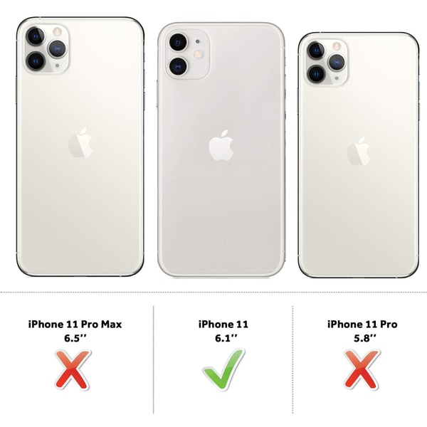iPhone 11 TPU Skal - Matt Svart för Hållbart Skydd