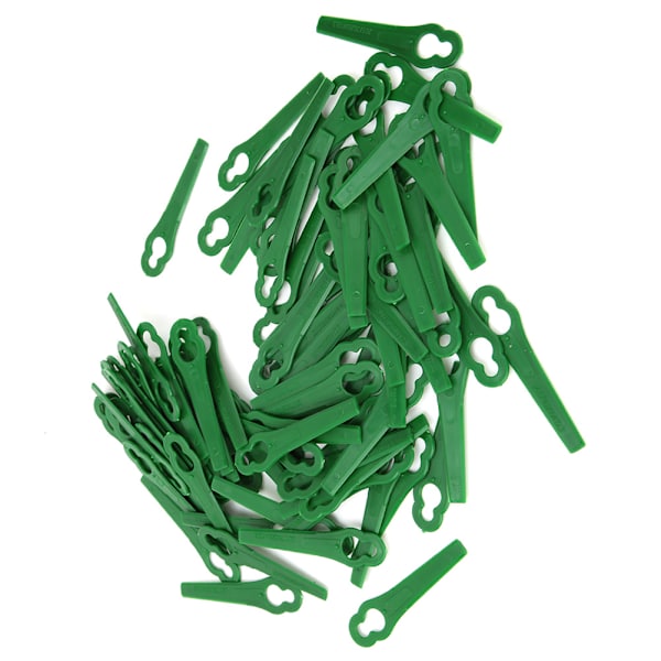 50 stk. Plastik Græs Trimmer Blade Græsslåmaskine Udskiftningsblade