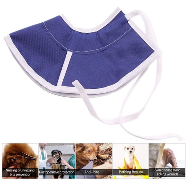 Mjuk katt återhämtningskrage, kattkonkrage, non-woven tyg Elizabeth krage, skyddande sår läkning krage speciellt utformad för katter