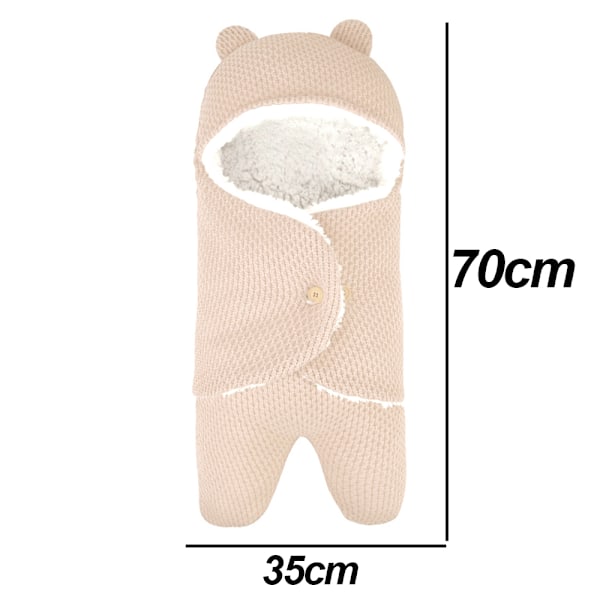Babyfilt för Pojkar och Flickor, Söt Nyfödd Swaddle Wrap