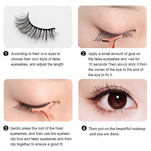 6 Par Fluffiga Fransar 3D Mink Fransar Långa Tjocka Falska Fransar Fransar Makeup Mink Fransar