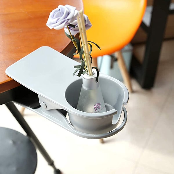 Kreativ Vattenkoppshållare Dryckeskopp för Hem, Kontor, Bord, Skrivbord, med Stor Klämma, för Vatten, Drycker, Soda och Kaffe