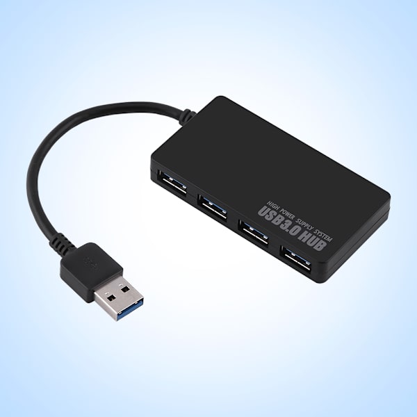 Intelligent 4-ports USB 3.0 Laddare Smart Laddningshub Adapter Multiport Snabbladdning