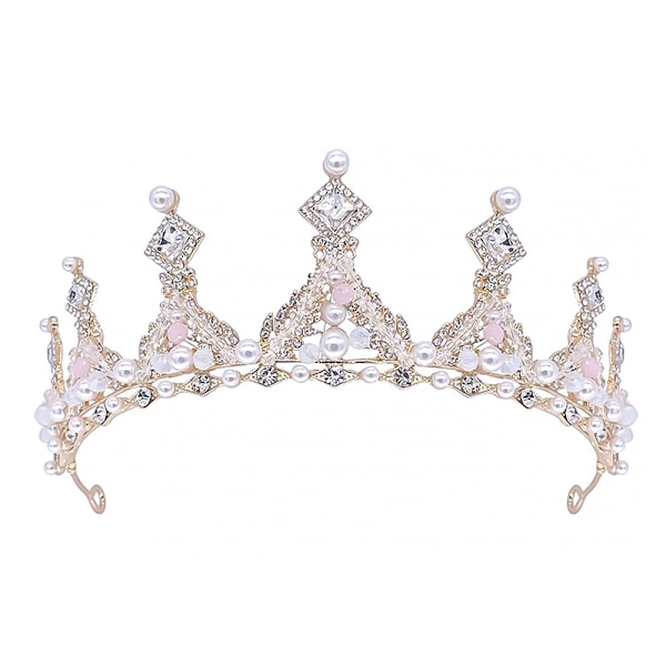 Rhinestone Prinsessdiadem - Kristall Bröllopstiara för Födelsedag Cosplay Kostymer Håraccessoarer