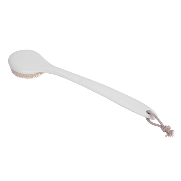 Kroppsborste med Handtag för Massage och Spa Bad Dusch Rygg Scrubber (Vit)
