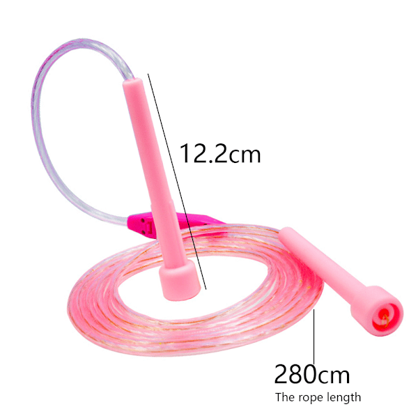 Fitness Luminous Hopprep för Barn Slumpmässig Färg Barn Led Ljus Upp Hopprep