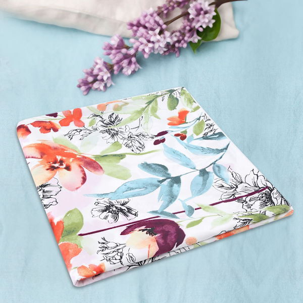 3 stk. Blomsterprint Sanding Dynebetræk Blødt Sengelinned Sæt Pudebetræk #King Size