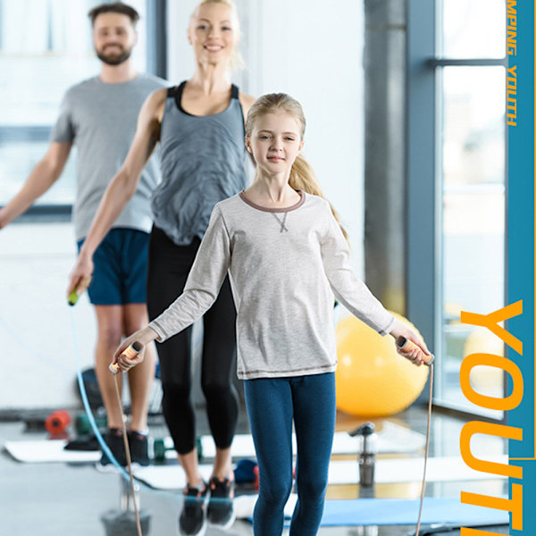 Justerbar Hastighetshopprep, Träningsutrustning för Gym eller Hem, Gummierat Lagerhopprep