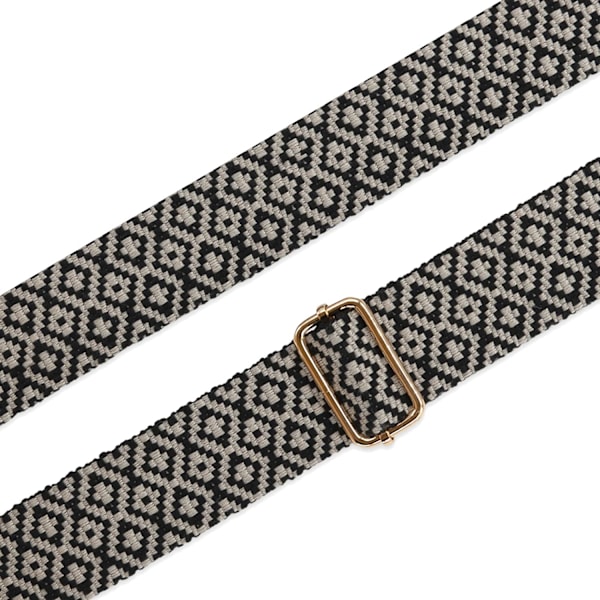 Justerbar axelrem för väskor 75-135 cm Väskrem Bred 40mm | Bärrem Handväska Svart Axelrem Karabiner Svart |