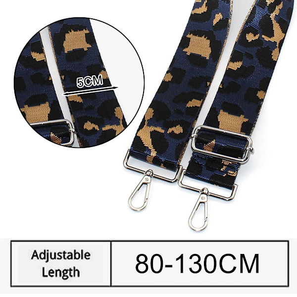5cm Bred Skulderrem til Taske, Justerbar Crossbody Rem til Kvinder, Guitar Tasker, 80-130cm
