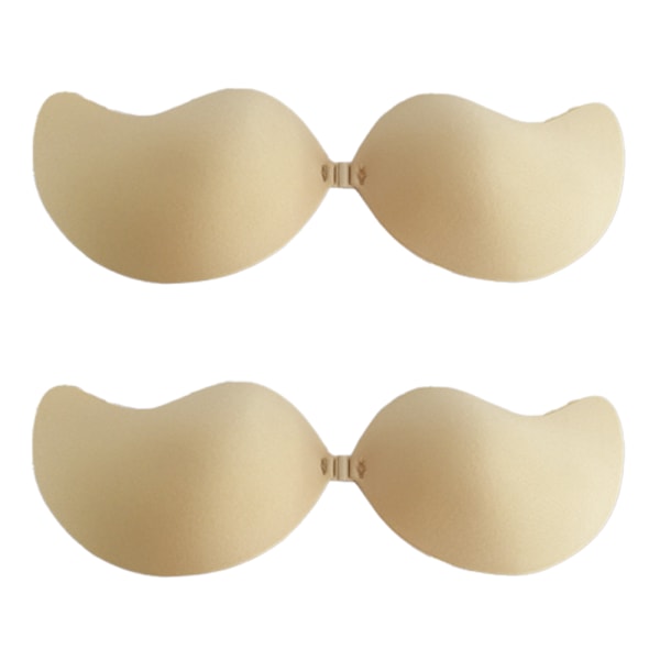 2-pack Självhäftande Osynlig BH Push Up Rygglös Bandlös Magic Sticky BH för Kvinnor
