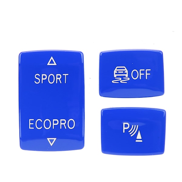 3 stk Gear Knapper Kit 6131 9252 912‑1 ESP Antislip Switch Sport Knap Radar Sensor Nøgleudskiftning til F20 F21 F22 F23 Blå