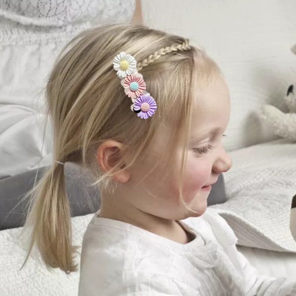 Färgglada Hårnålar Söta hårprydnader blomma frukt dessert hårnålar Hårnålar för små flickor, tonåringar, småbarn