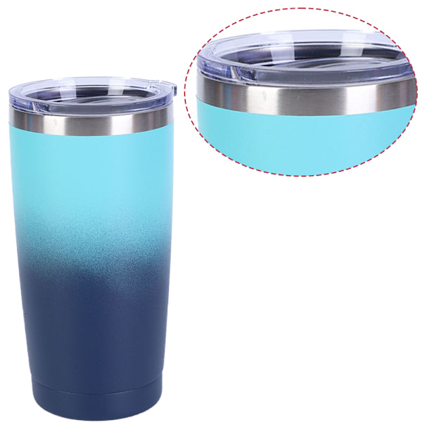 Rostfritt stål Tumbler som setts | Vakuumisolerad flaska med Flex-lock och sugrör för varma och kalla drycker