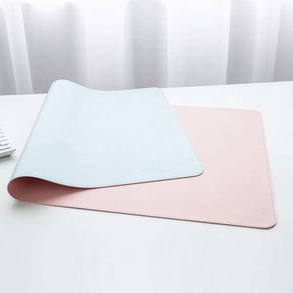 Læder Skrivebordsbeskytter, Skridsikker Kontor Skrivebords Mussemåtte, Vandafvisende, Gratis bandage - 80 x 40cm