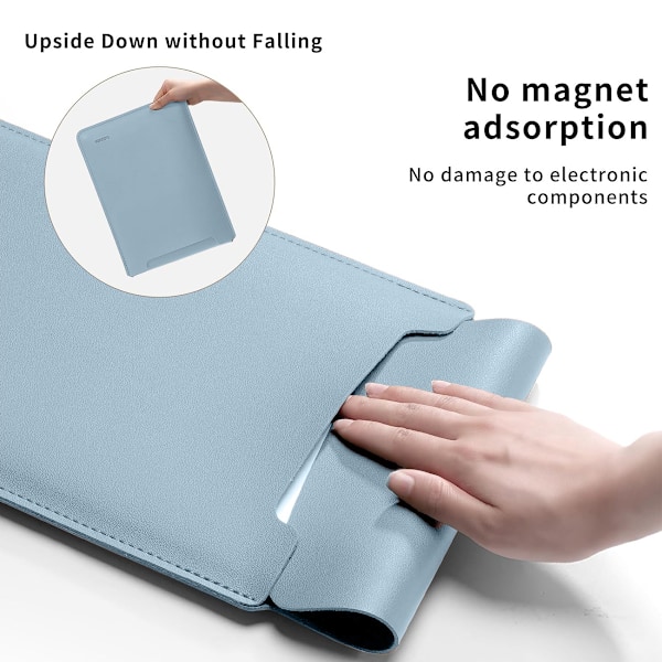 PU-läder Laptopväska, Hållbar Stötsäker Skyddande Datorfodral Multifunktionell Laptopväska