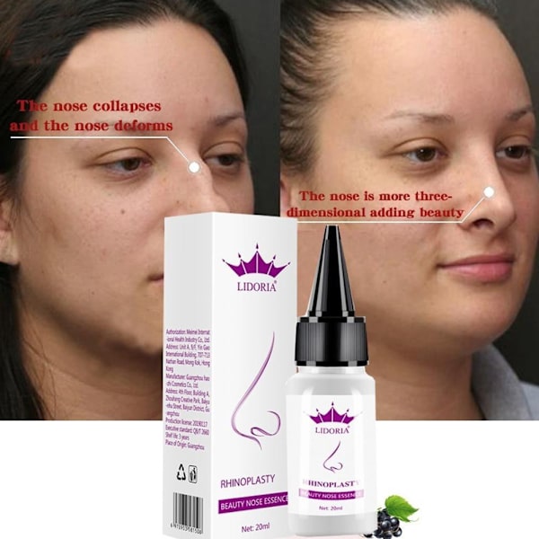 20ml Lidoria Näsa Lyft Upp Essentiell Näsa Ben Mindre Tunn Vård Omformning Massage Näsa essens