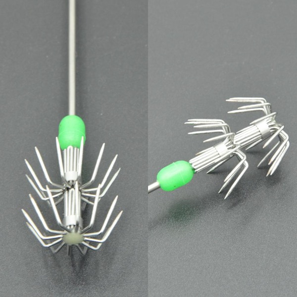 8st 15cm/17cm Självlysande Krok Bläckfisk Levande Räkkrok Paraply Hoo 8pcsB 17cm6.7in