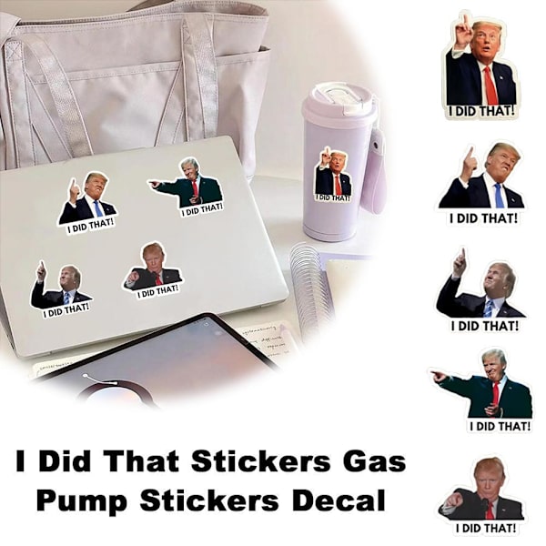 50 - 100 st dekaler, Jag gjorde det, Bensinpumpdekaler enkelsidig dekal Lot A5 C 100PCS