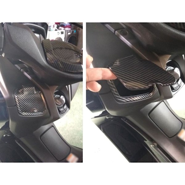 Scooter Förvaringsskydd Retrofit Uppgraderad Kolfiber Mönster Vattentät G2W7 Carbon fiber texture One size