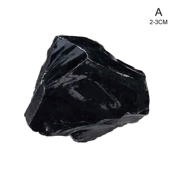 2-3 cm Rough Natural Black Obsidian Tumbled Gemstone Healing Sto blackA S